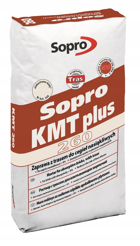 SOPRO KMT Plus- alabas. biel zaprawa do klinkieru