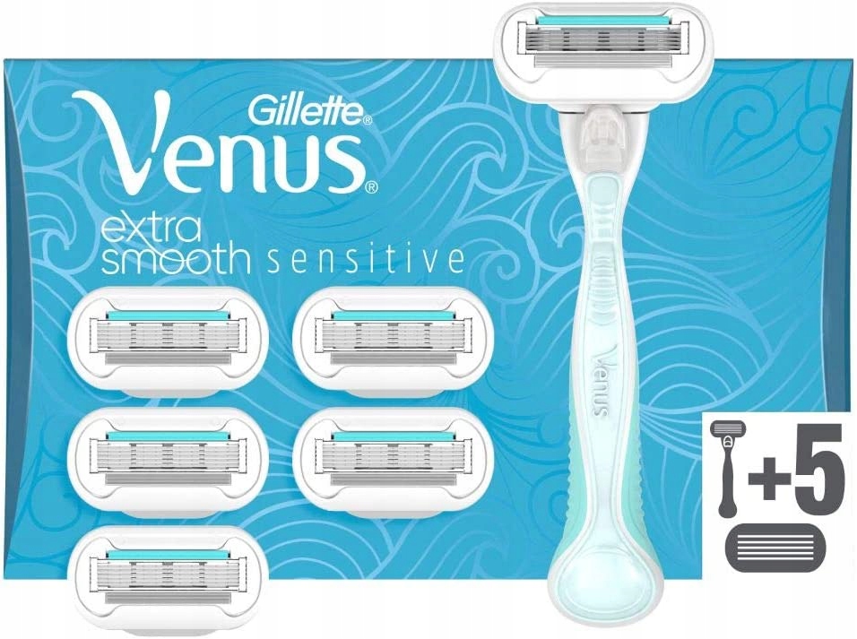 Gillette Venus Extra Smooth Sensitive Damska Raz - 12838767061 ...