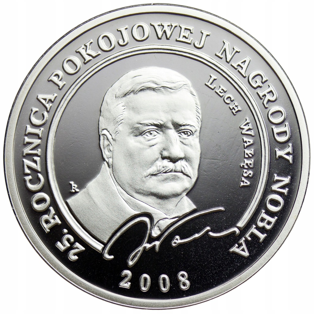 Gdańsk, 70 talarów gdańskich 2008, Lech Wałęsa, Ag500, st. L/L-