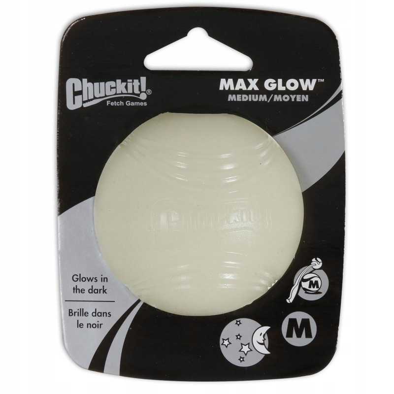 Chuckit Max Glow BALL dla psa M zabawka piłka