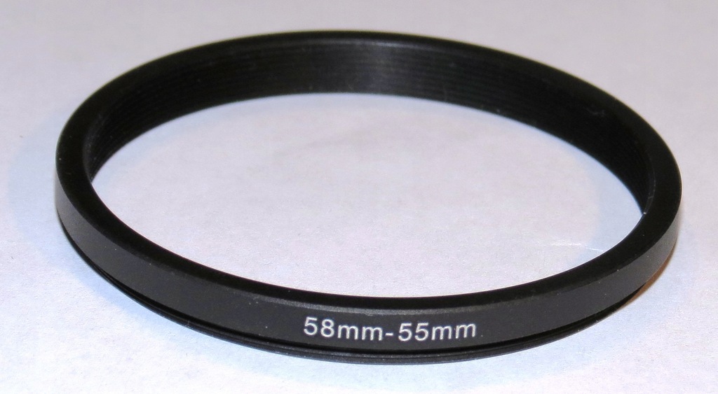 Pierścień redukcyjny 58mm-55mm adapter