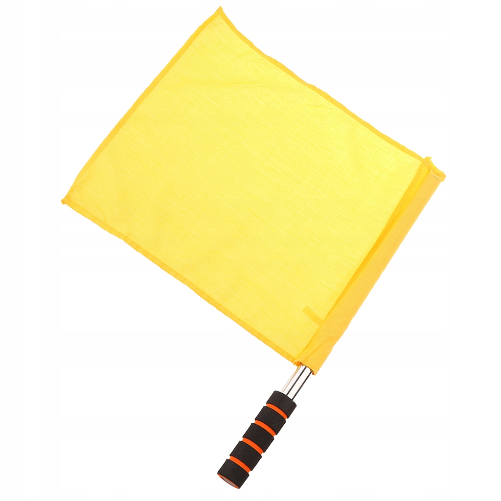Referee Football Football Hocky Lineman Flag Hand Flagging Yellow
