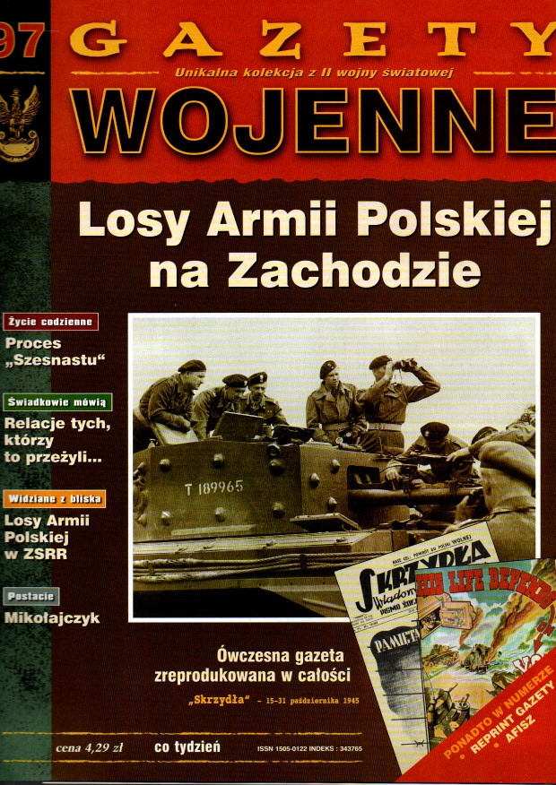 Gazety Wojenne 97 Losy Armii Polskiej na Zachodzie
