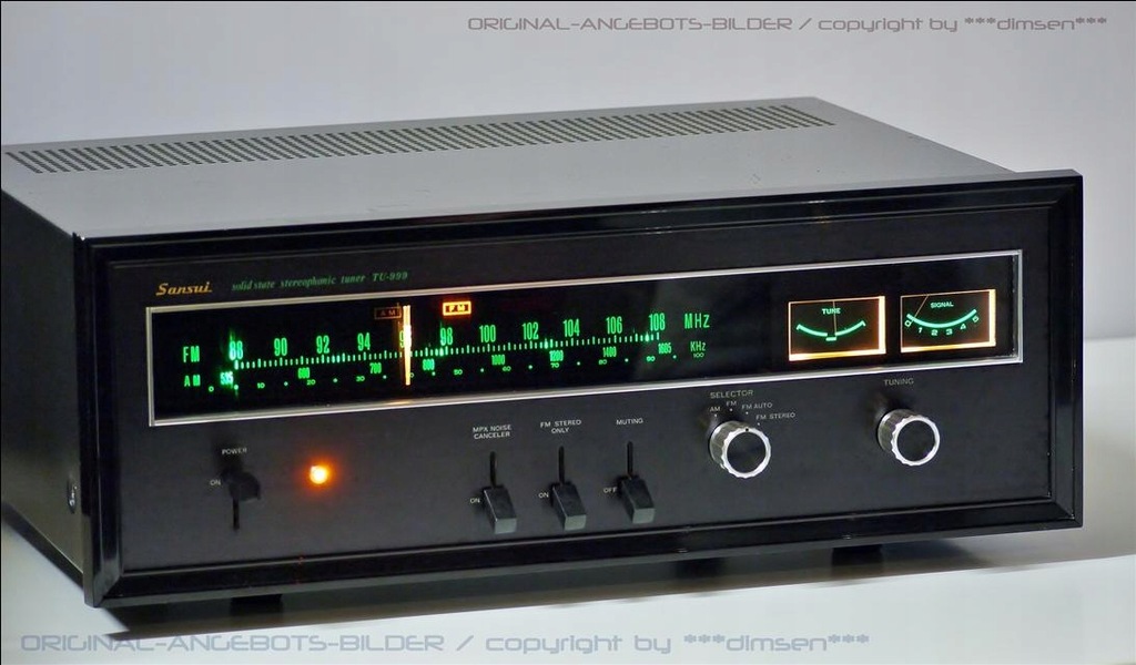 SANSUI TU 999 kultowy analogowy tuner vintage