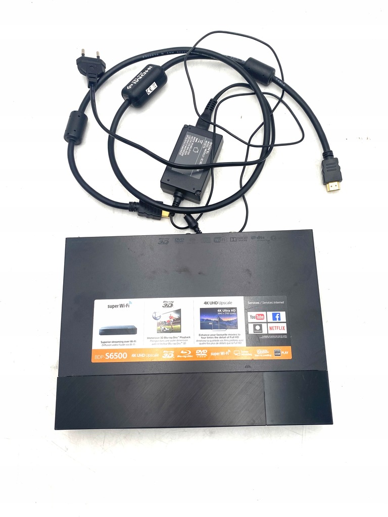 Odtwarzacz Blu-Ray Sony BDP-S6500 4K Upscale WiFi USB