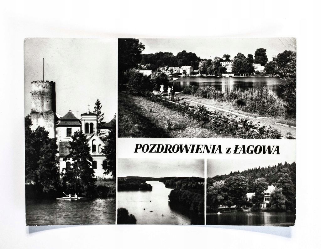 ŁAGÓW - ZAMEK, JEZIORO, DOM WYPOCZYNKOWY 1971