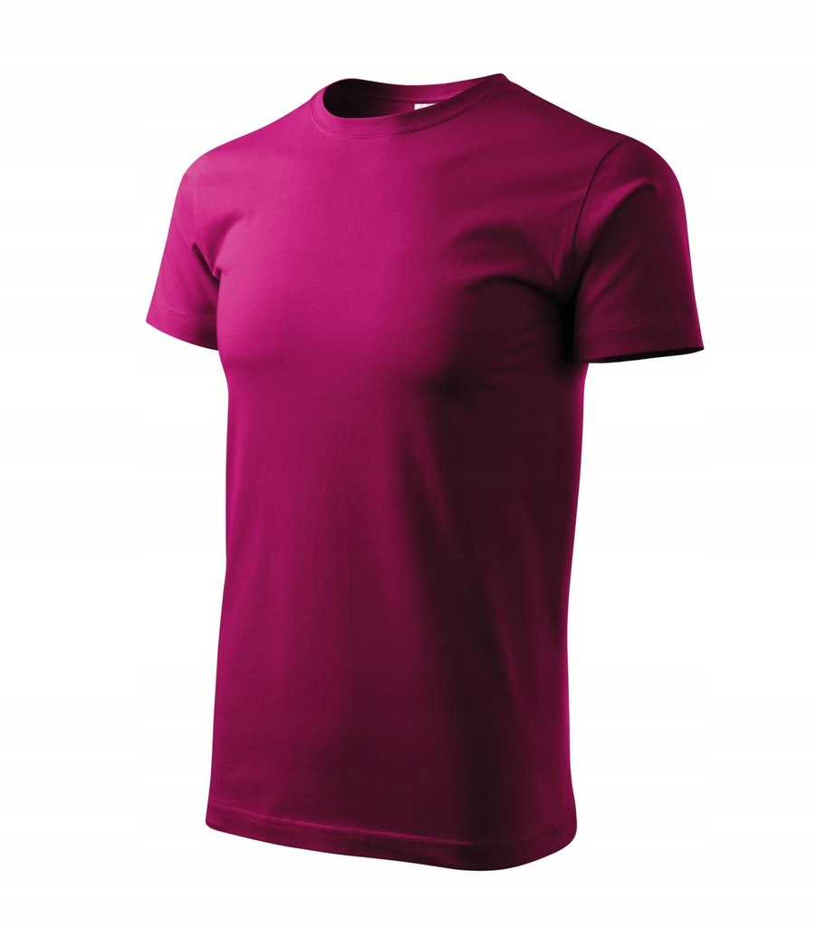 Koszulka męska T-shirt bawełna FUCHSIA RED L