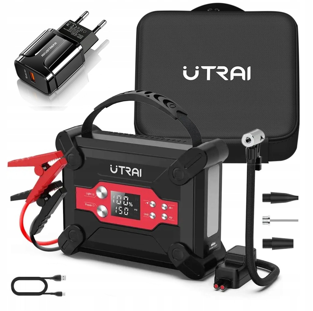 STARTER BOOSTER MOCNY ROZRUCH 1800A KOMPRESOR 4W1 12701100240