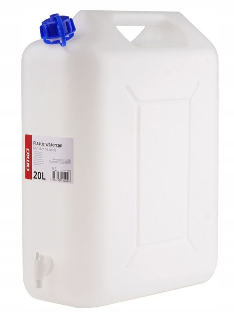 KANISTER, POJEMNIK NA WODĘ Z KRANEM BIAŁ ZBIORNIK POJEMNIK NA WODĘ