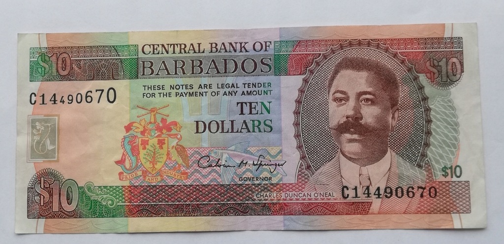 Barbados 10 dolar