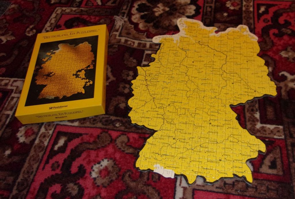 Puzzle 11 - Niemcy Mapa - 387 elementów