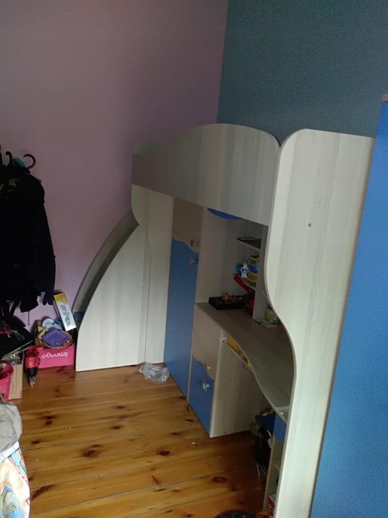 łóżko Piętrowe Z Biurkiem Szafa Agata Meble