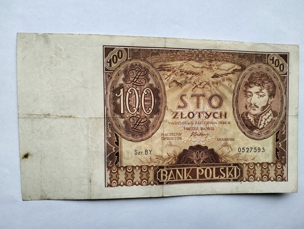 POLSKA - 100 ZŁ 1934 SER BY.