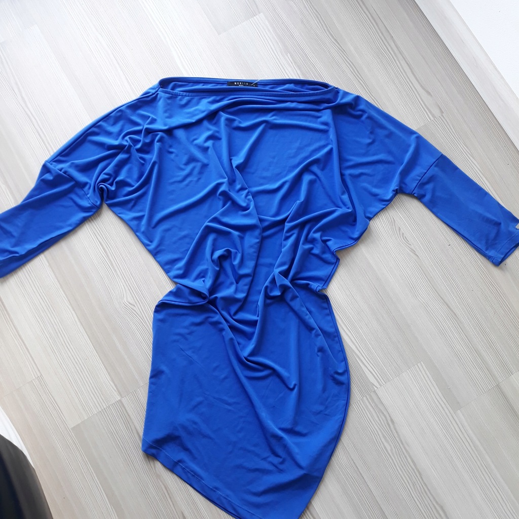 Kobaltowa tunika sukienka MOHITO r. S 36