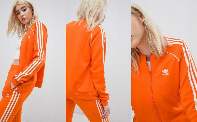 Y0N103*ADIDAS POMARAŃCZOWA BLUZA DAMSKA 38 M T06