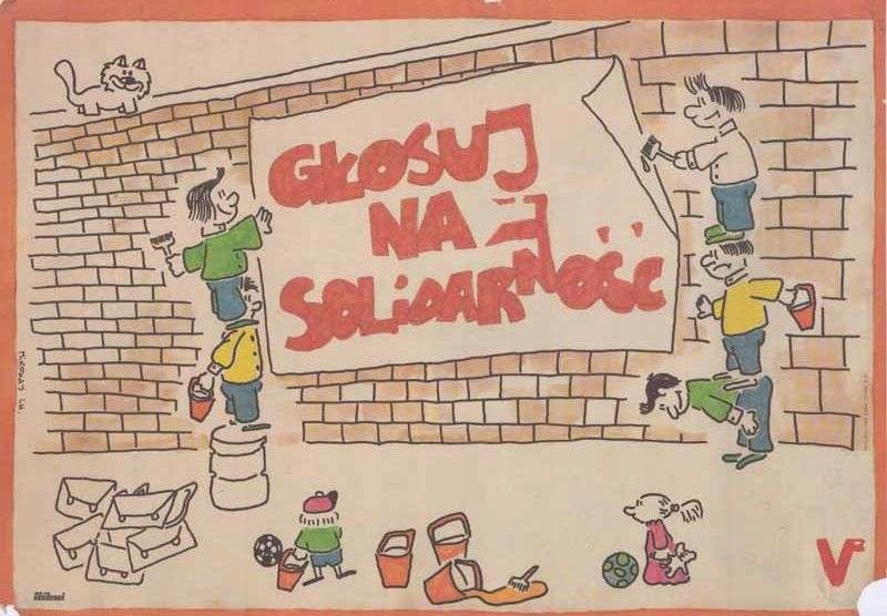 plakat Mikołaj Chylak: Głosuj na Solidarność 1989