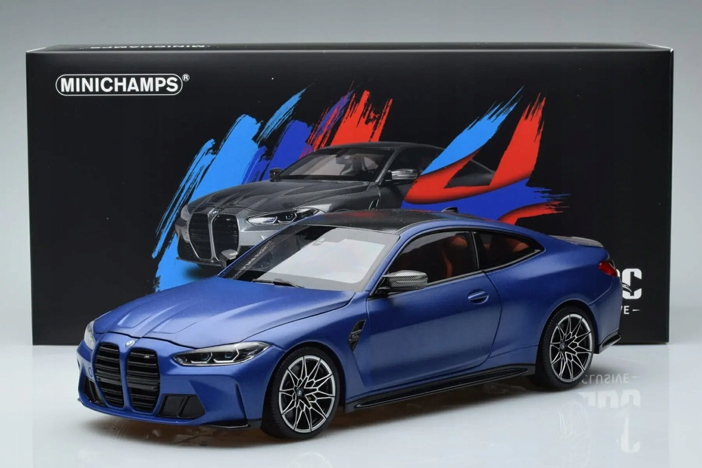 BMW M4 G82 Competition Blue Minichamps 1/18 - 13138076367
