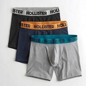 Hollister bokserki Longer-length rozm. S 3 szt.