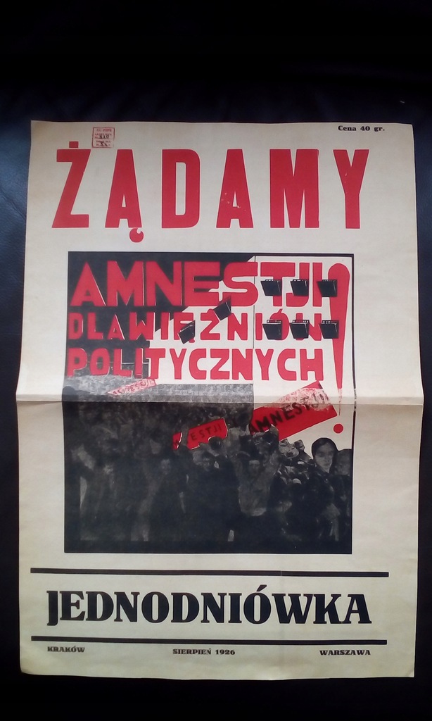 STARY PLAKAT - ŻĄDAMY