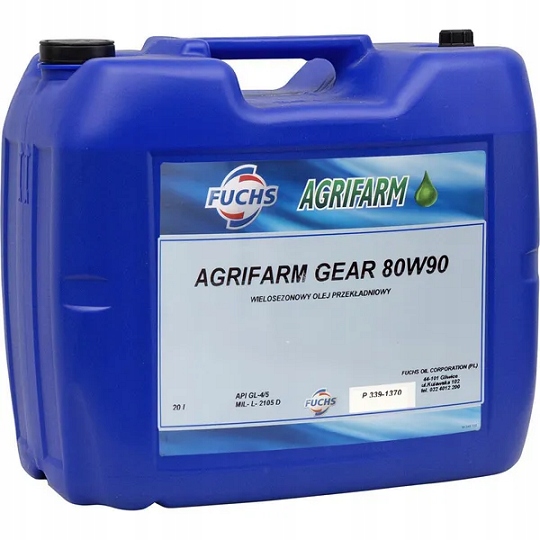 OLEJ AGRIFARM GEAR 80W90 20L FUCHS PRZEKŁADNIOWY