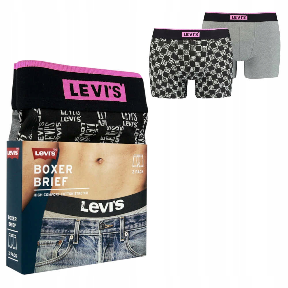 LEVI'S Bokserki Bawełniane 2 pary 0358 Rozmiar M