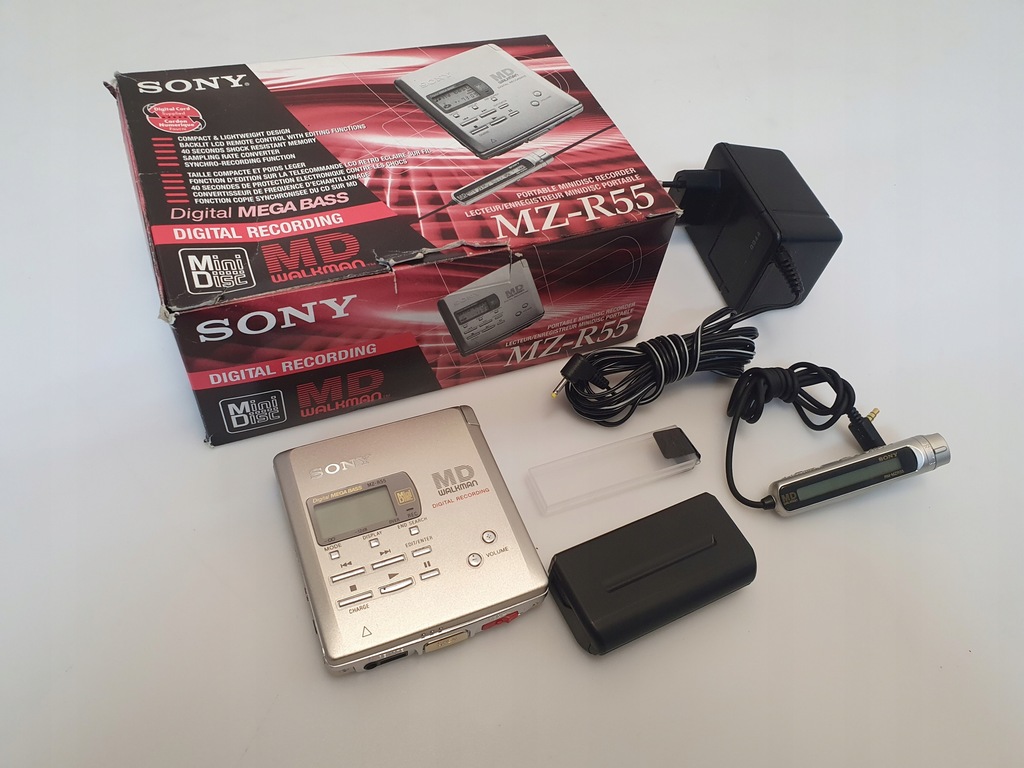 MDプレーヤー SONY MZ-R5ST 再生録音可能 動作品 一部難あり