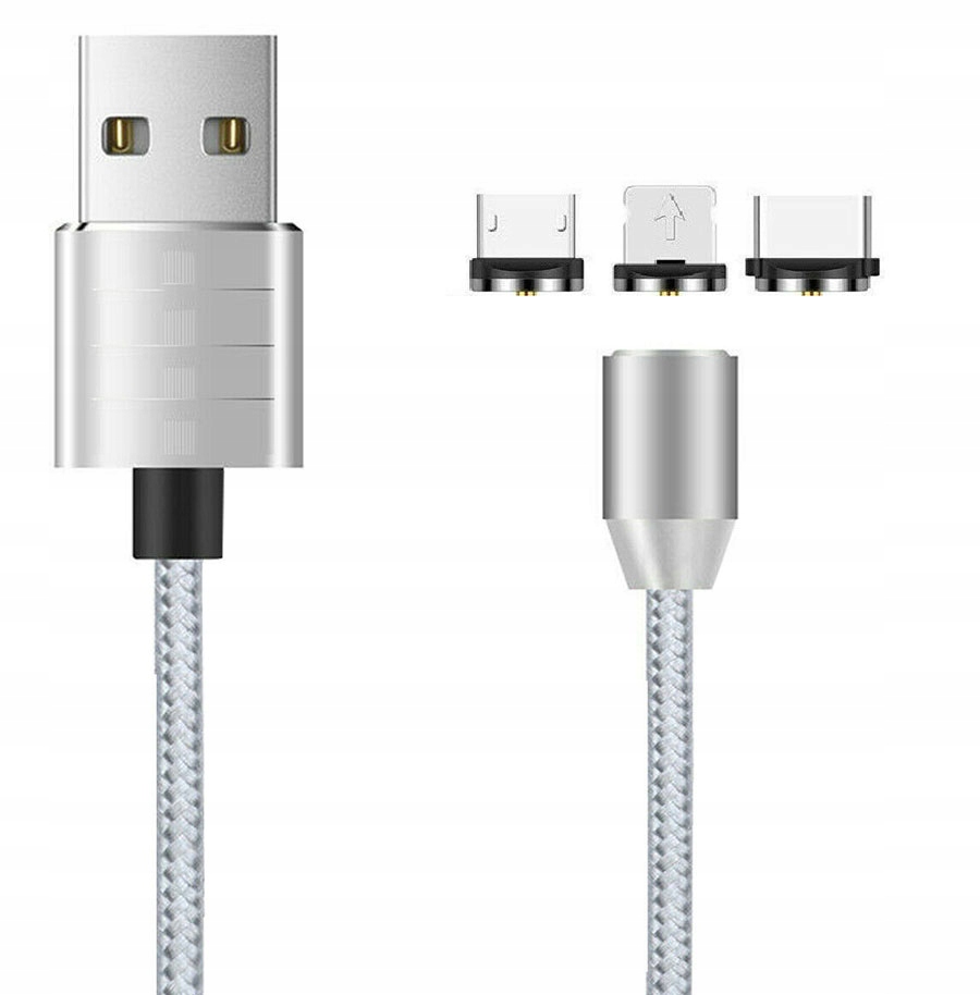 Купить МАГНИТНЫЙ КАБЕЛЬ ЗАРЯДНОЕ УСТРОЙСТВО ДЛЯ IPHONE 3в1 MICRO USB C: отзывы, фото, характеристики в интерне-магазине Aredi.ru