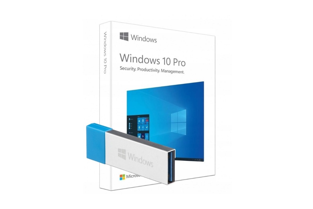 System operacyjny Microsoft Windows 10 PRO PROFESSIONAL BOX PENDRIVE USB
