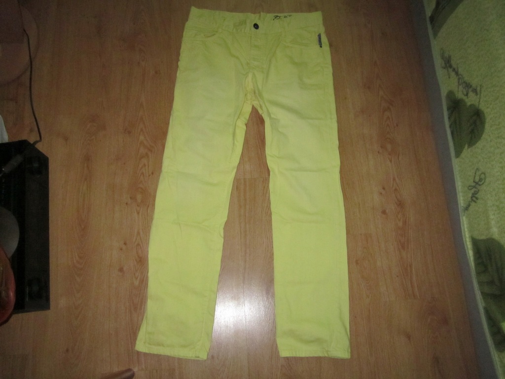 Żółte spodnie jeansy 34/34 Jak Wrangler Levi's XL