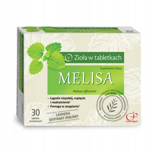 MELISA x30 Zioła w Tabletkach na Uspokojenie STRES