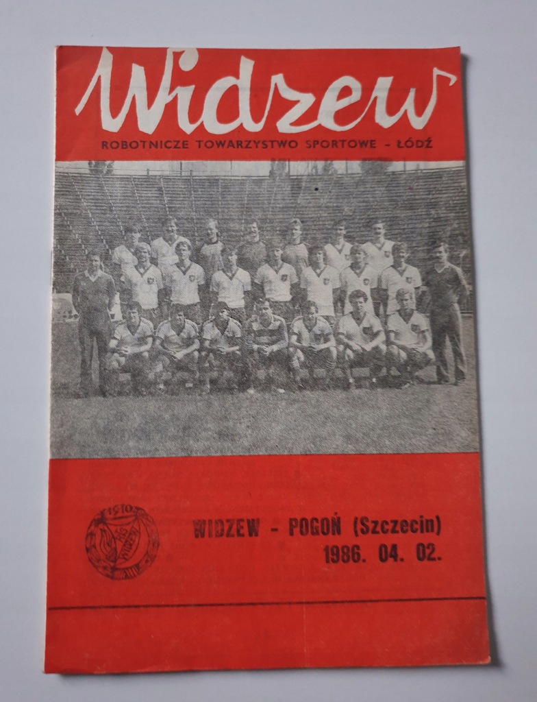 PROGRAM WIDZEW ŁÓDŹ - POGOŃ SZCZECIN 1986