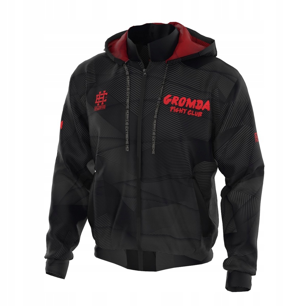 Bluza dresowa rozpinana z kapturem męska GROMDA XL