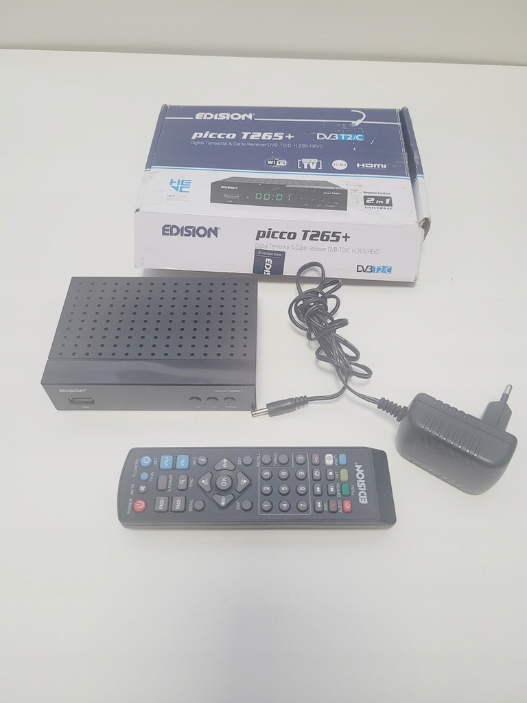 Dekoder DVB-T2 Edision Picco T265+, 267/25