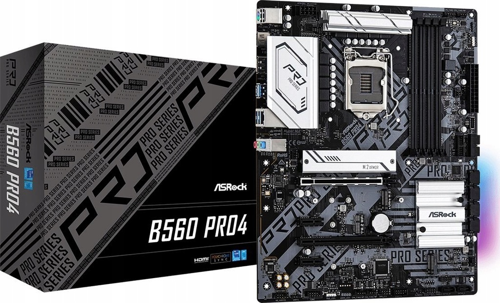 Купить КОМПЛЕКТ МАТЕРИНСКОЙ ПЛАТЫ ASRock B560 Pro4 CPU i5-10400: отзывы, фото, характеристики в интерне-магазине Aredi.ru