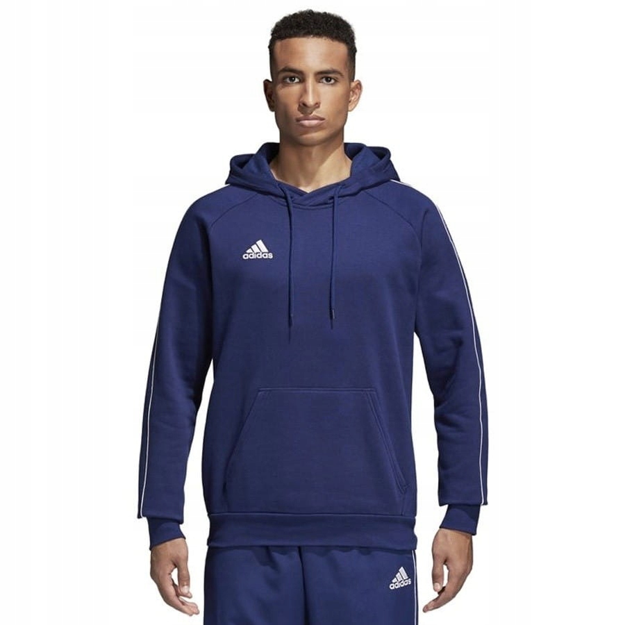 Bluza adidas Core18 Hoody CV3332 - GRANATOWY; M