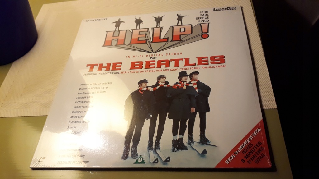 The Beatles - HELP, laserdisc, nowa, w folii