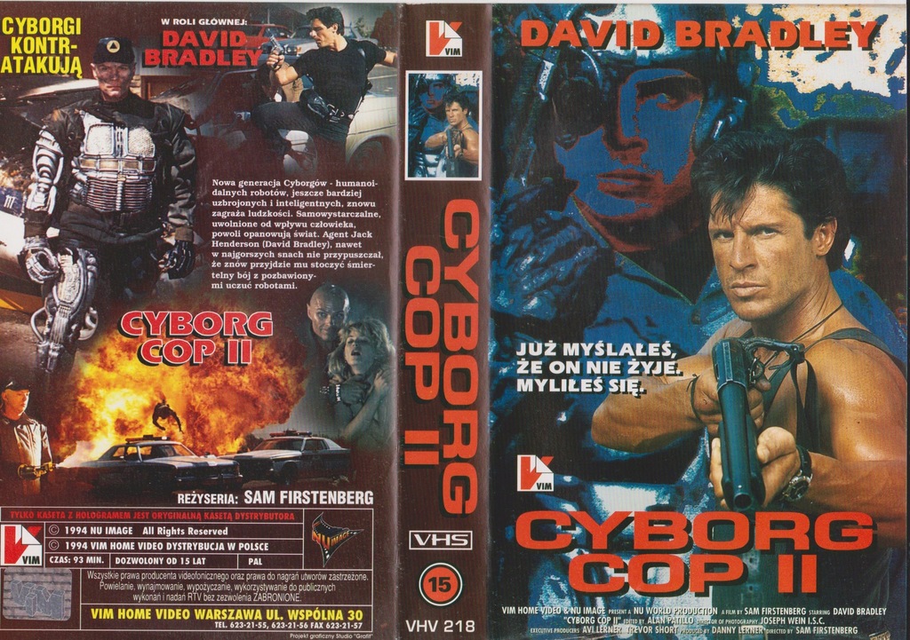 [VHS-318] CYBORG COP 2 - David Bradley