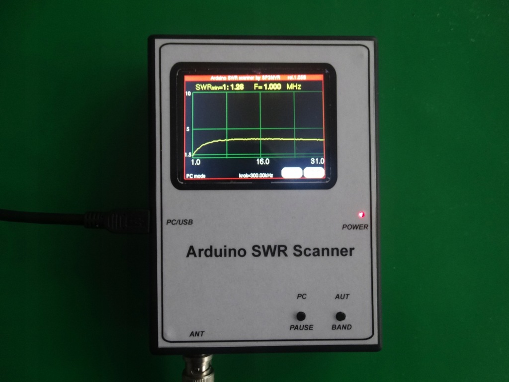 Analizator antenowy Arduino SWR Scanner