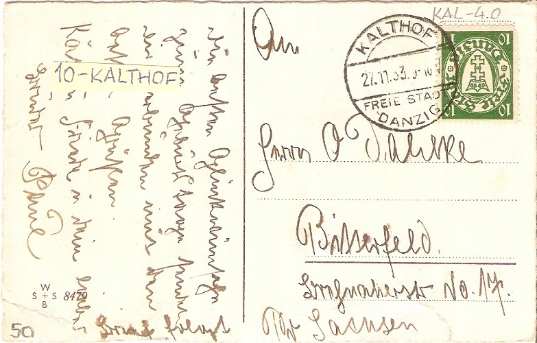 Danzig M10 - stempel KALTHOF