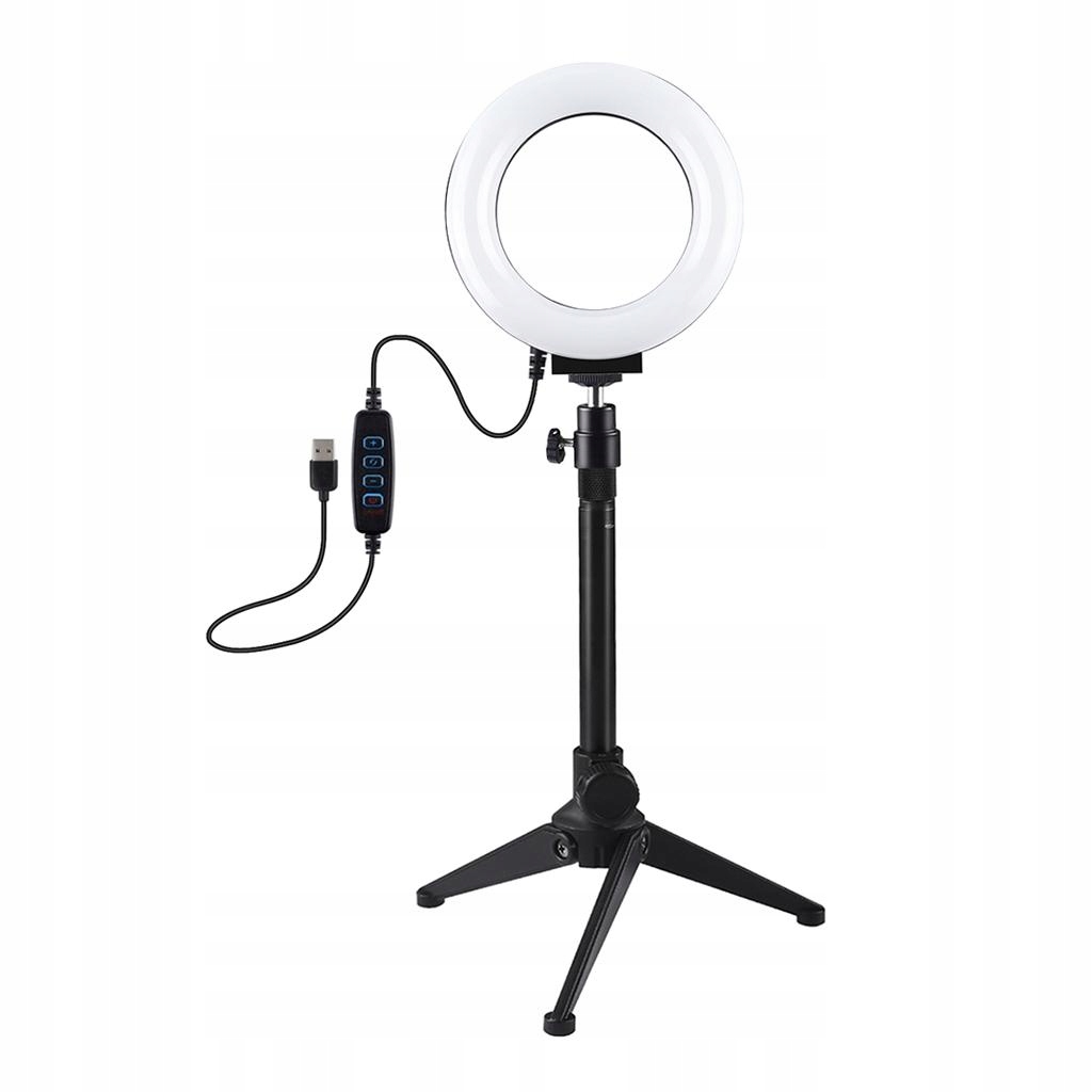 4.7 in LED Ring Light Tripod Stand, Desk Makeup Ring Lights, for Live