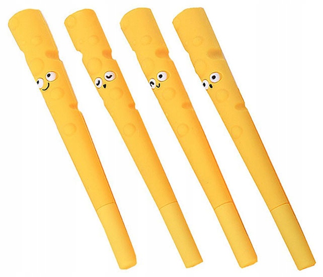 Długopisy CHEESE dziurawy żółty ser z dziurami PEN