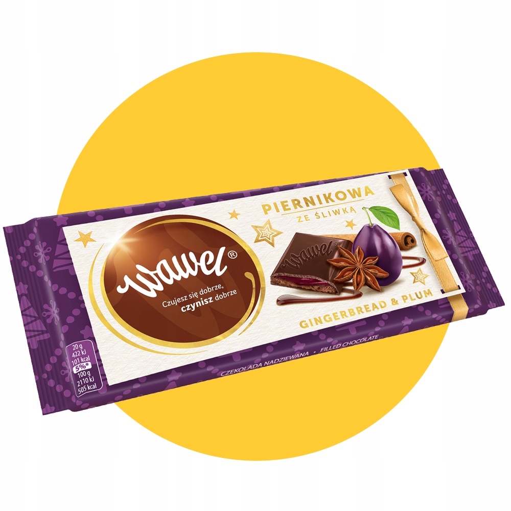 WAWEL | CZEKOLADA | PIERNIKOWA ZE ŚLIWKĄ | 100g