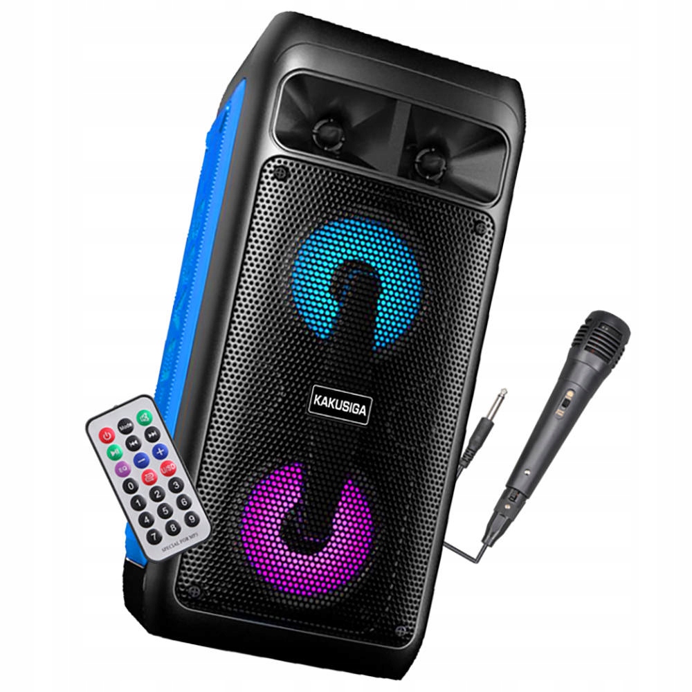 GŁOŚNIK BLUETOOTH KARAOKE BOOMBOX BT + MIKROFON 12170883706