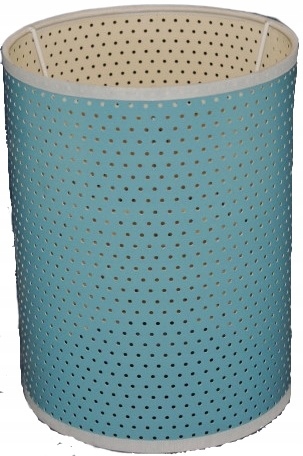 Abażur 15x30 błękitny, ażurowy, walec, klosz do lampy