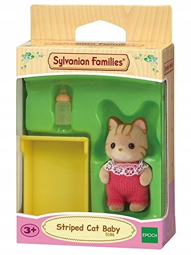 Sylvanian Families Striped Cat Baby