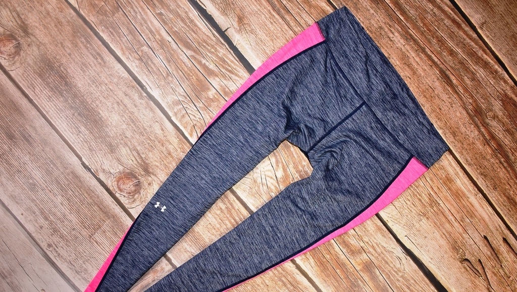 UNDER ARMOUR _MELANŻOWE LEGGINSY LAJKRY _ RUN _ L.