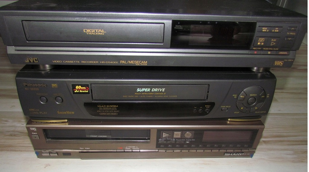 MAGNETOWID video VHS Panasonic JVC Sharp OKAZJA 3x