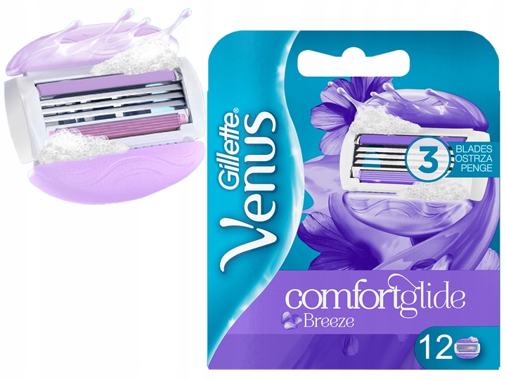 OSTRZA GILLETTE VENUS BREEZE COMFORTGLIDE x12