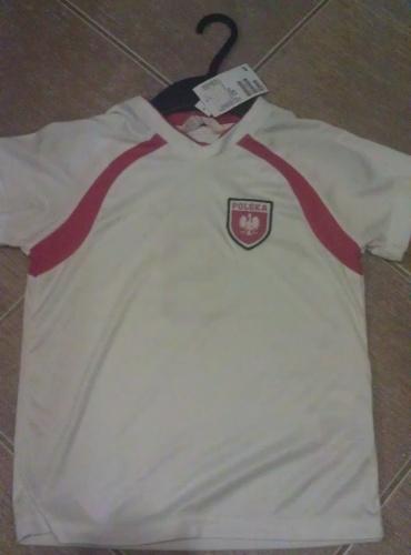 T-shirt sportowy dziecięcy - rozmiar 110 - 116