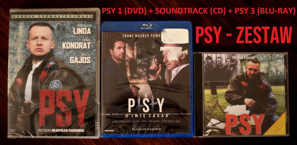 PSY DVD + SOUNDTRACK + PSY 3 W IMIĘ ZASAD BLU-RAY